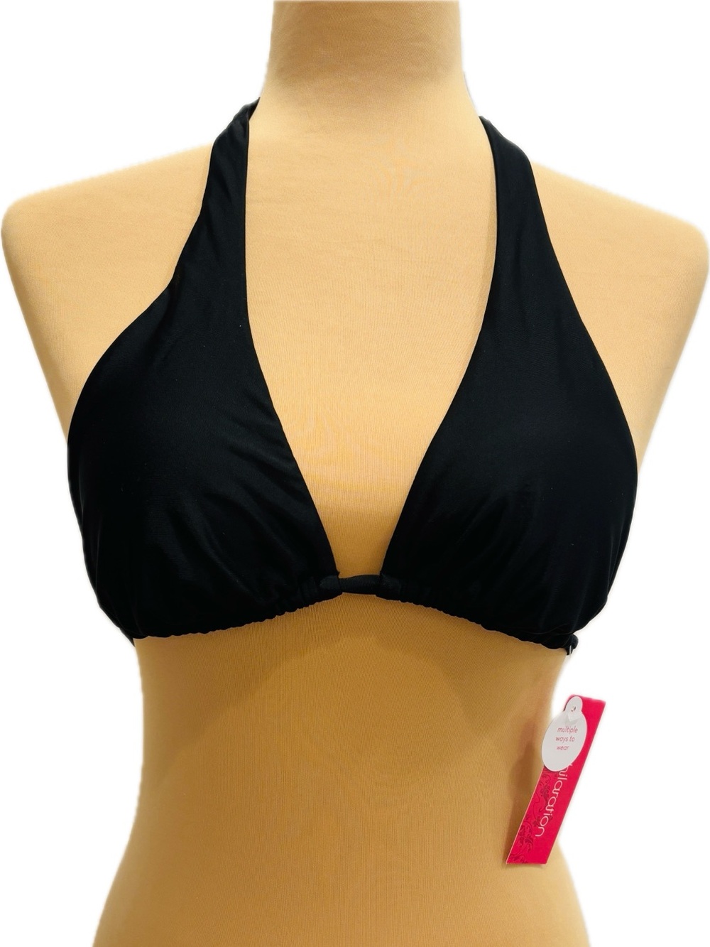 Xhilaration Black Halter Bikini Top - Medium